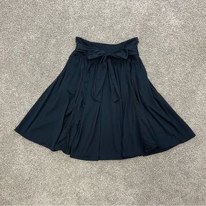 Theory Black Flowy Skirt